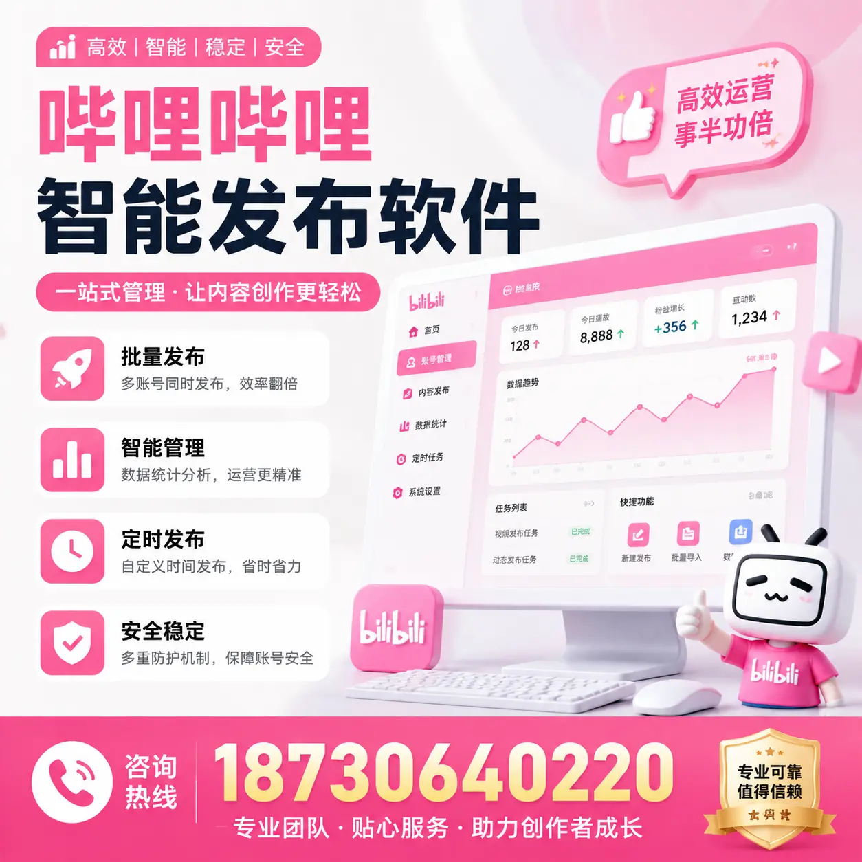 如何评估哔哩哔哩智能发布软件的ROI?吴忠 企业必读